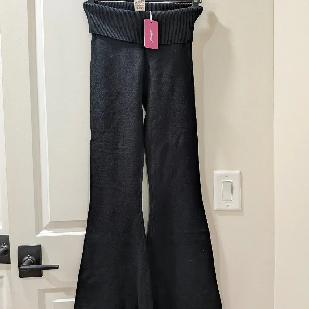 EDIKTED - desiree foldover flare pants- Size S - Picture 6 of 10
